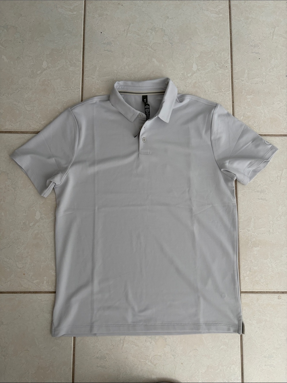 Vuori Light Gray Performance Polo